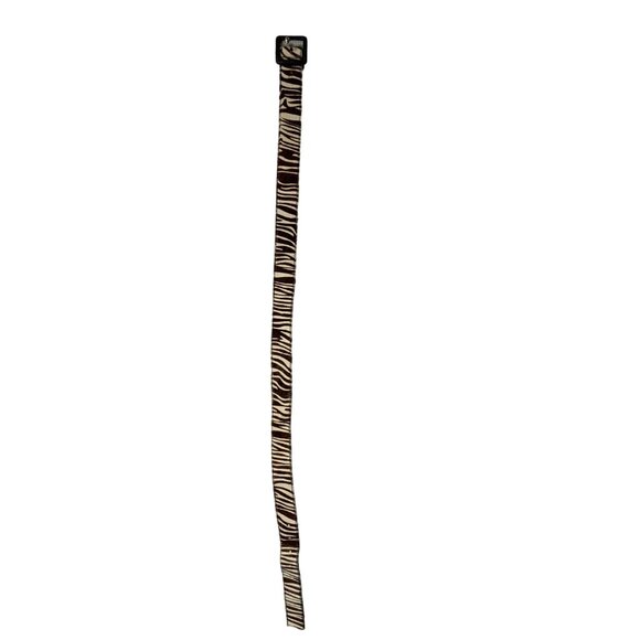 Belt Women's 40.5 inch Zebra leather fur print - Picture 4 of 4